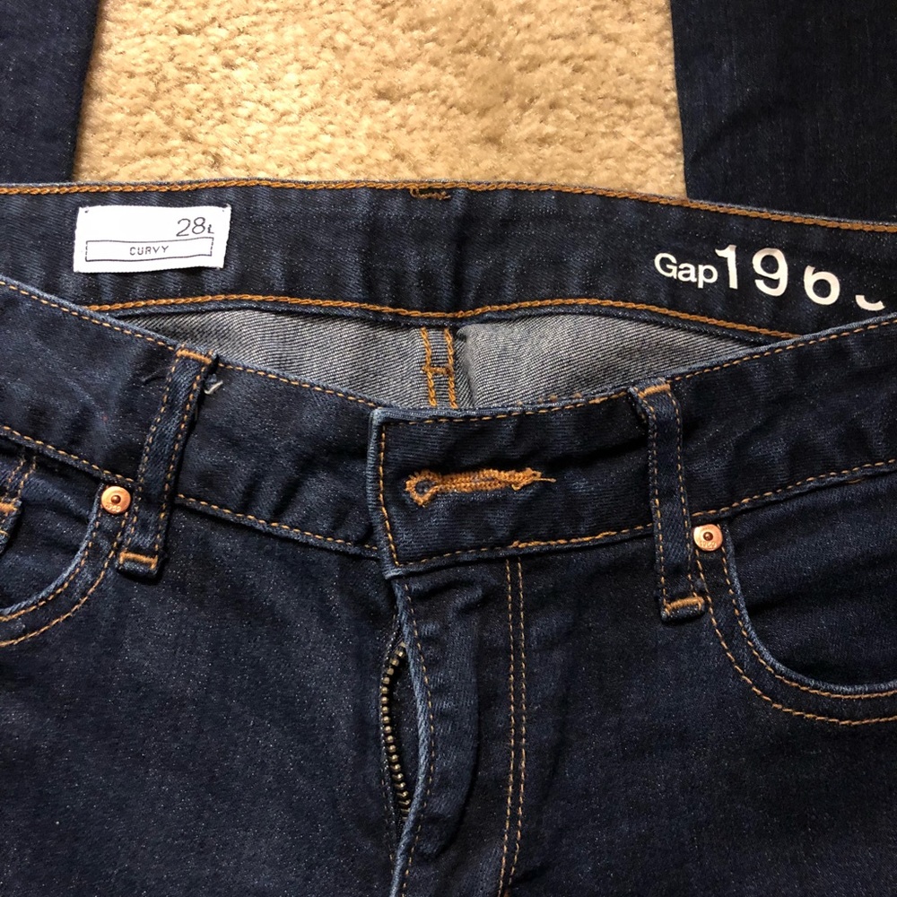 Gap curvy dark denim long tall